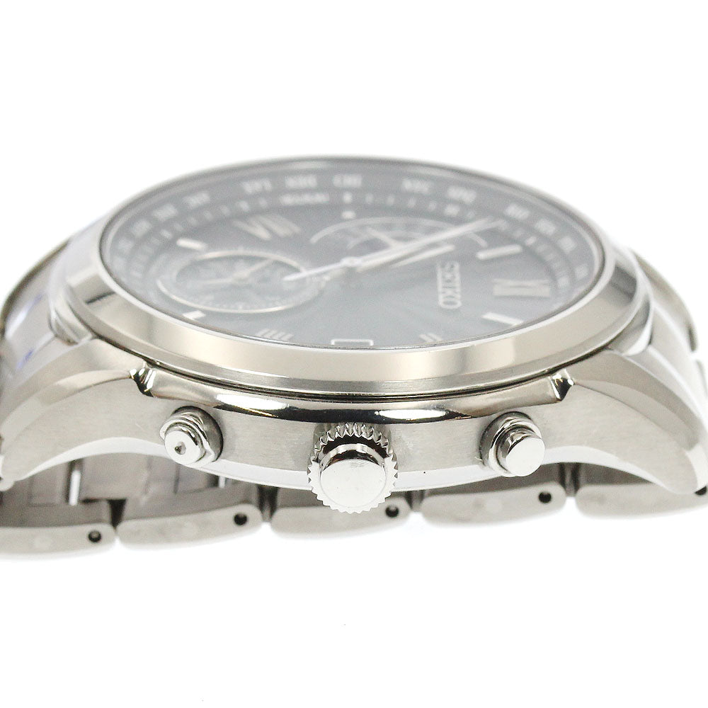 SEIKO SAGA309/8B63-0AY0 Brightz Day-Date Solar Radio-Controlled Men's Watch Excellent Condition with Box and Warranty.