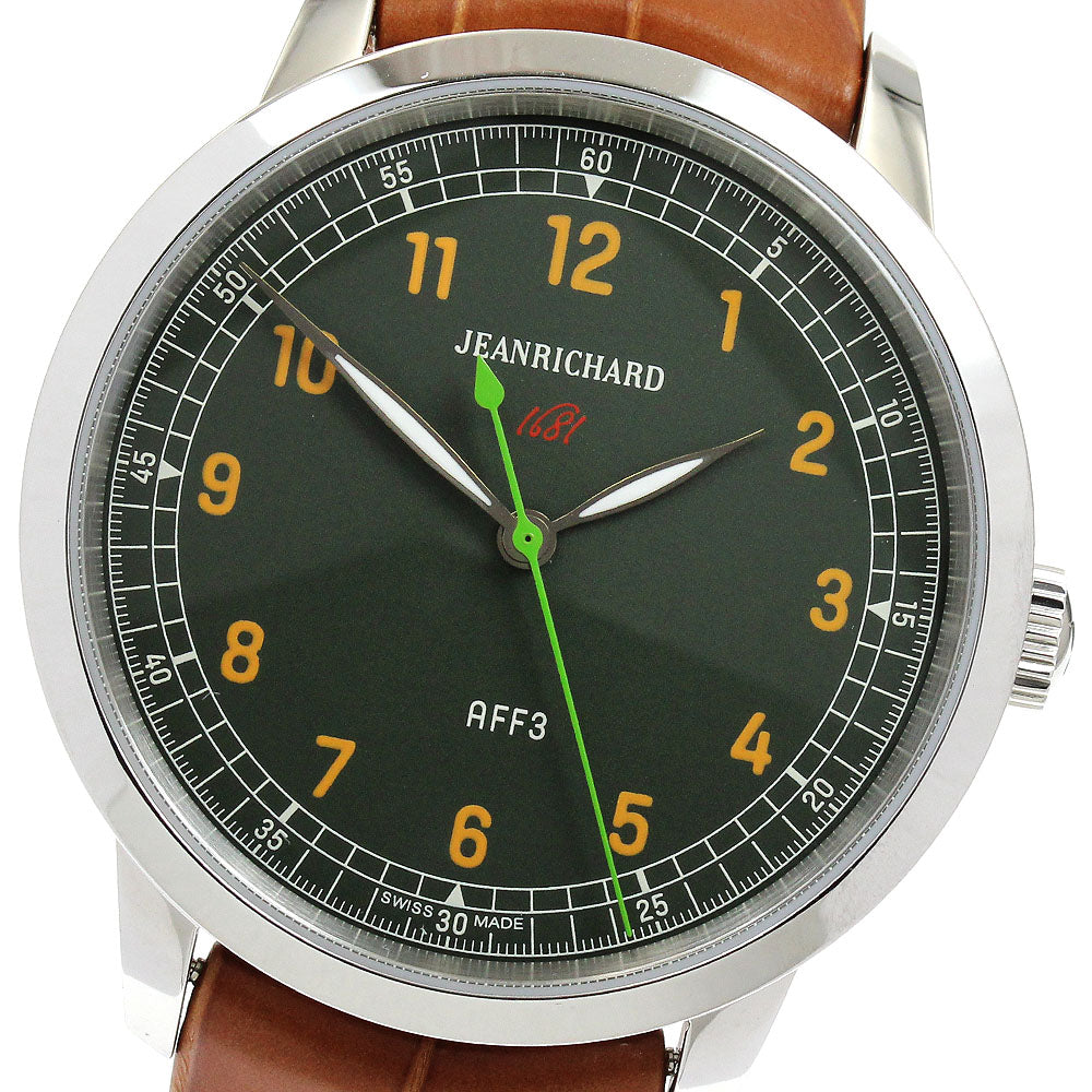 JEANRICHARD 60300-11-A11-AAP 1681 Ronde AFF3 Automatic Men's Watch Excellent Condition