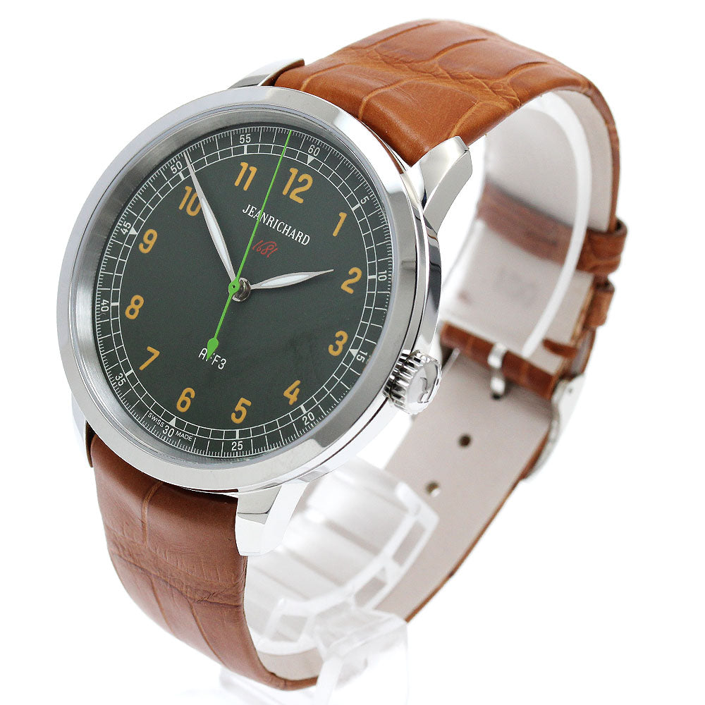JEANRICHARD 60300-11-A11-AAP 1681 Ronde AFF3 Automatic Men's Watch Excellent Condition