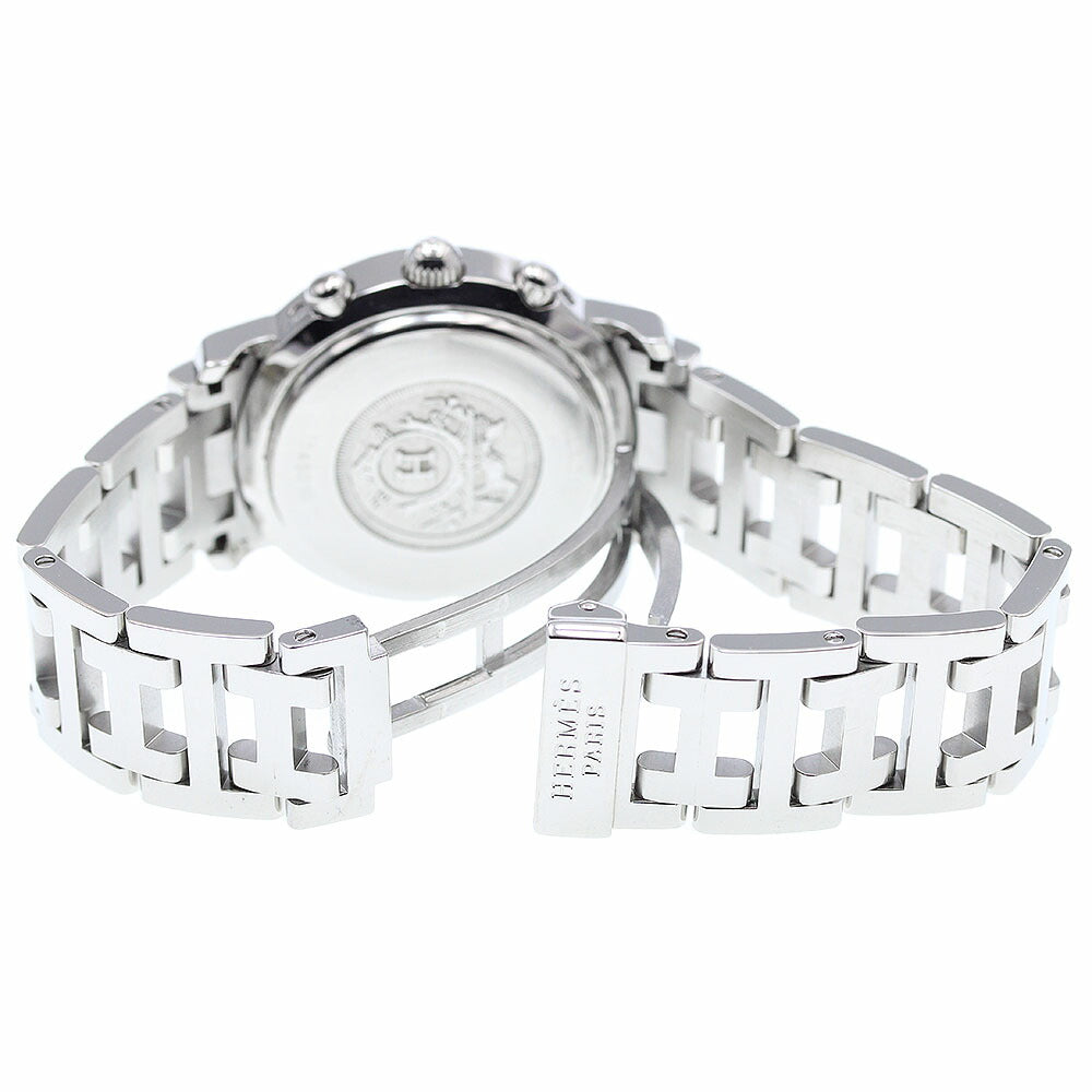 HERMES CL1.310 Clipper Chrono Date Quartz Ladies Watch with Inner Box and Warranty Card