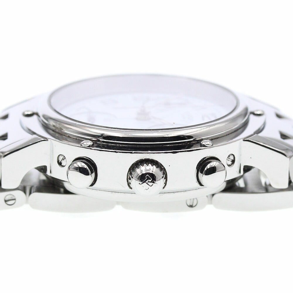 HERMES CL1.310 Clipper Chrono Date Quartz Ladies Watch with Inner Box and Warranty Card
