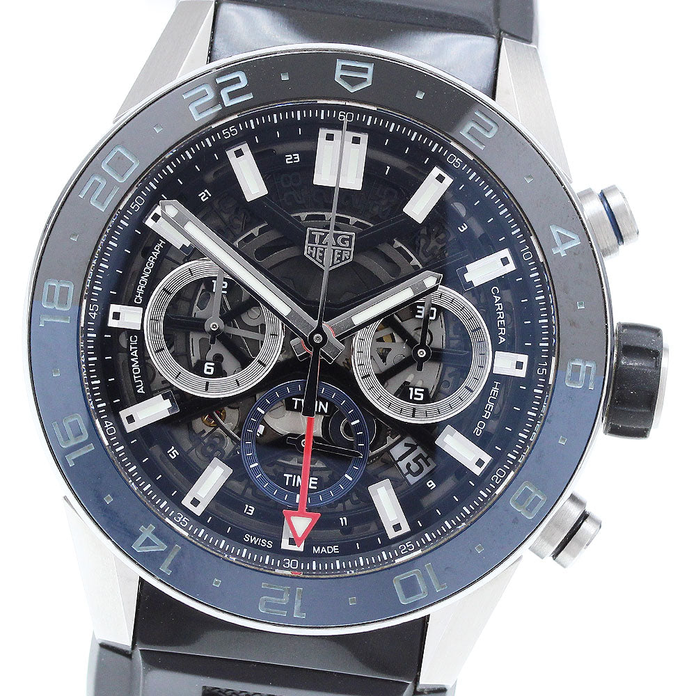 TAG Heuer CBG2A1Z Carrera Calibre Heuer 02 GMT Date Chronograph Automatic Men's Watch with Warranty