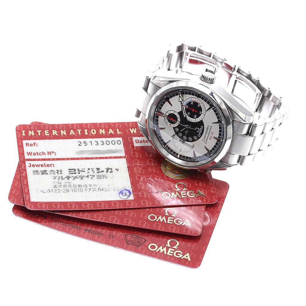 OMEGA 2513.30 Seamaster Aqua Terra NZL-32 Chronograph Automatic Men's Watch with Warranty Card