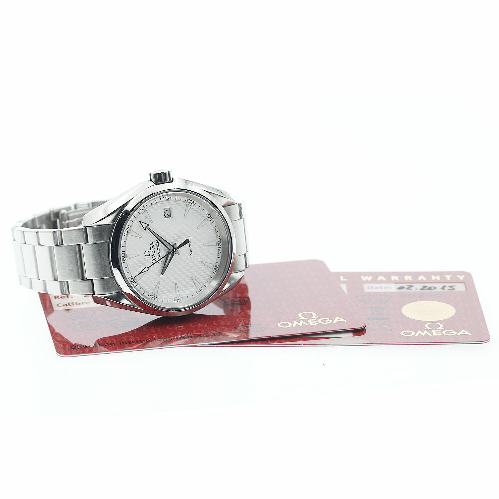 OMEGA 231.10.39.60.02.001 Seamaster Aqua Terra Date Quartz Men's Watch with Warranty Card