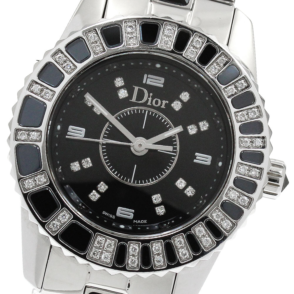 Dior CD112116 Crystal Diamond Bezel Quartz Women's Watch