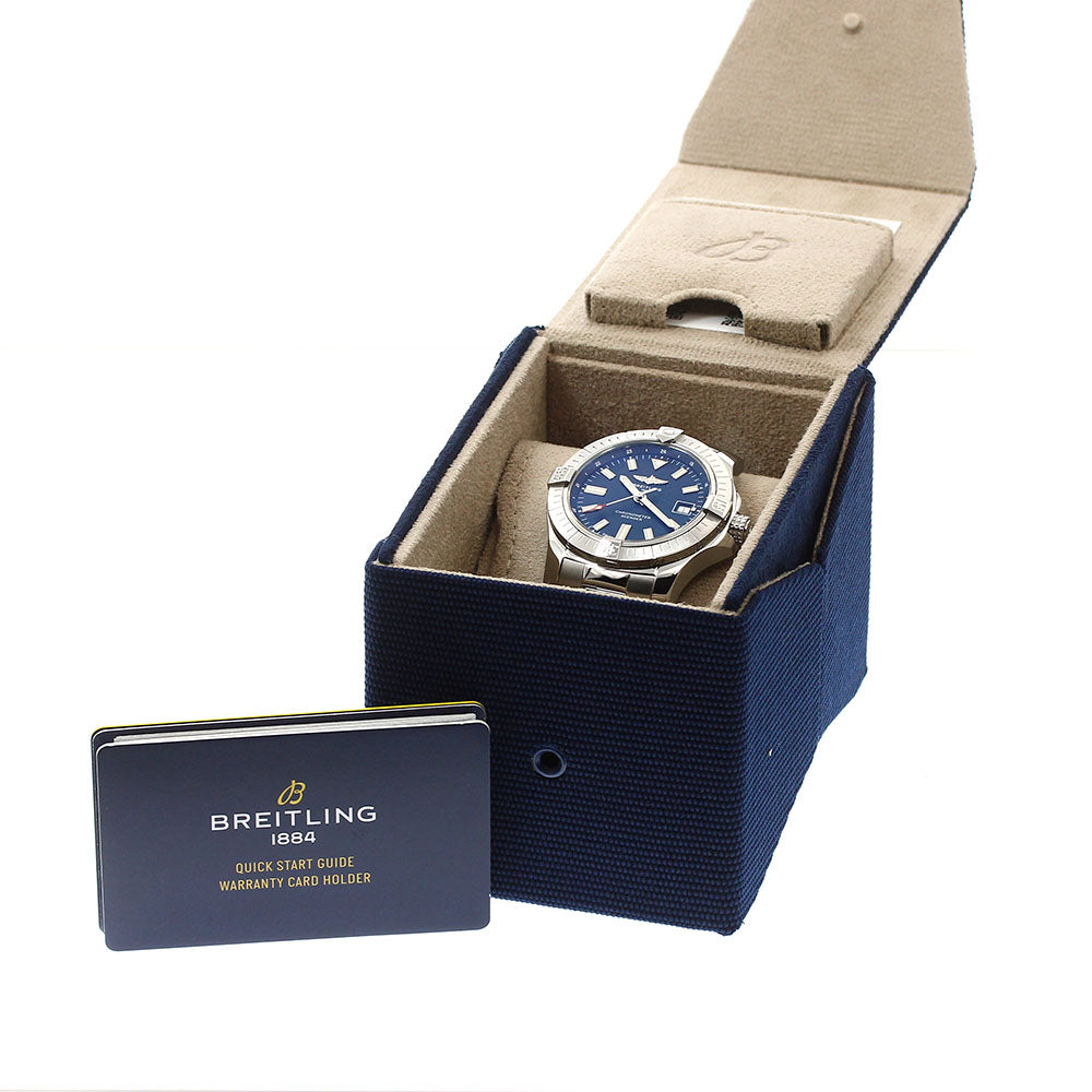 BREITLING A17318 Avenger Automatic 43 Date Automatic Men's Watch Excellent Condition with Inner Box and Warranty Card.