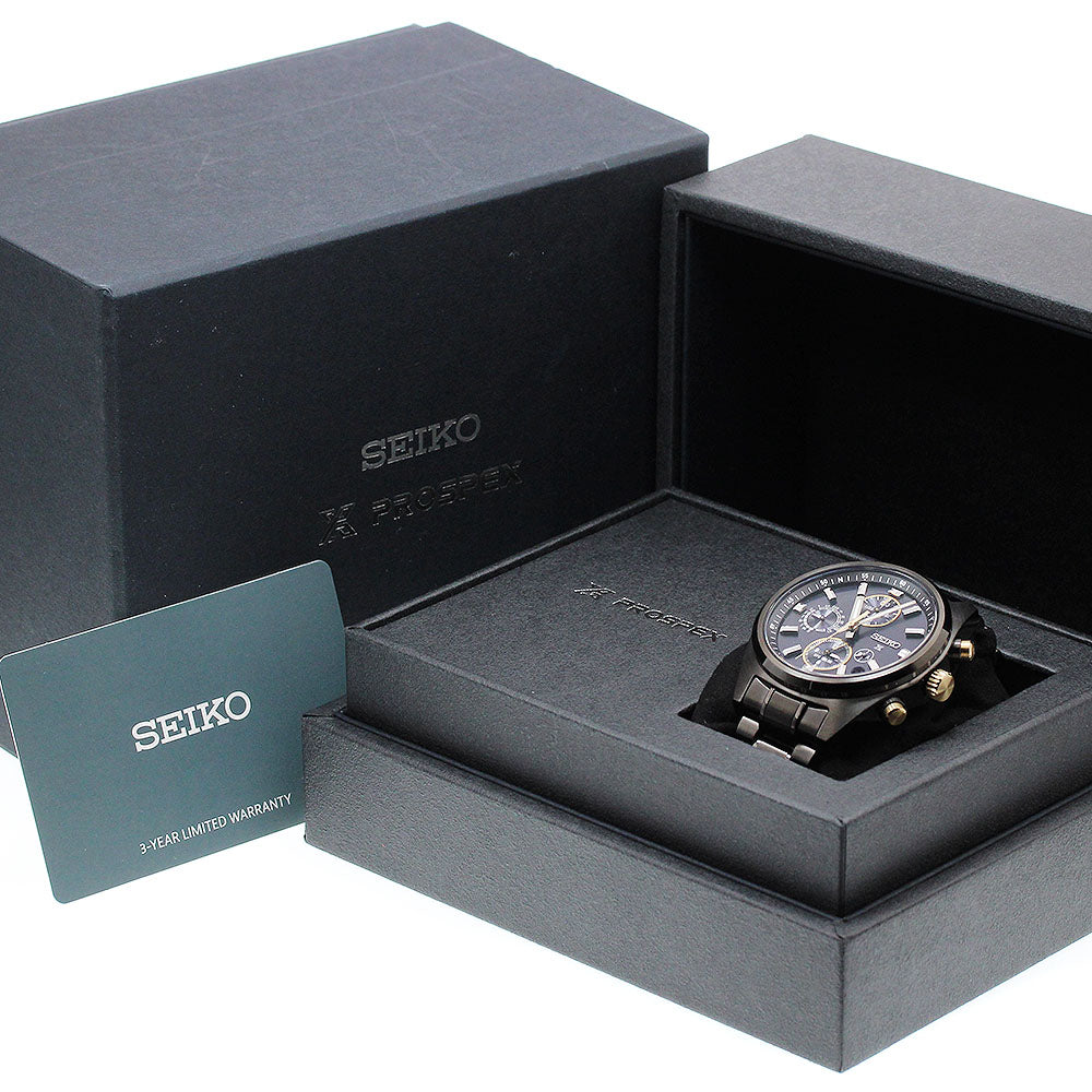 SEIKO SBED013/5X83-0AJ0 Prospex Speedtimer Limited Edition of 1000 Solar Powered Radio Controlled Men's Watch Excellent Condition with Box and Warranty.