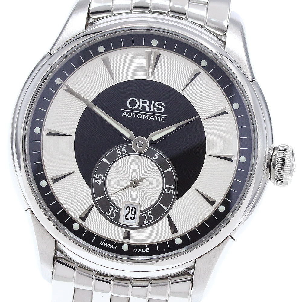 ORIS 7582 Artelier Date Small Seconds Automatic Men's Watch - Excellent Condition