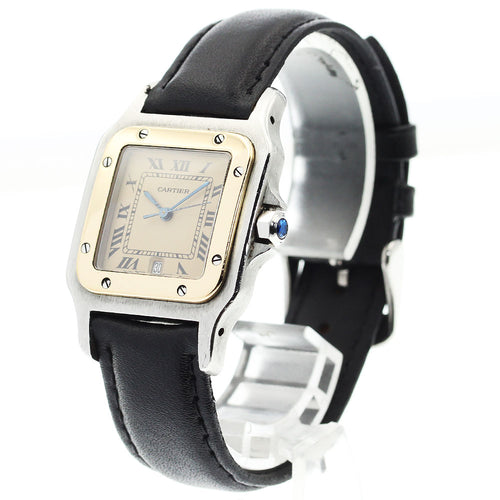 CARTIER Santos Galbe LM Date Quartz Men's Watch