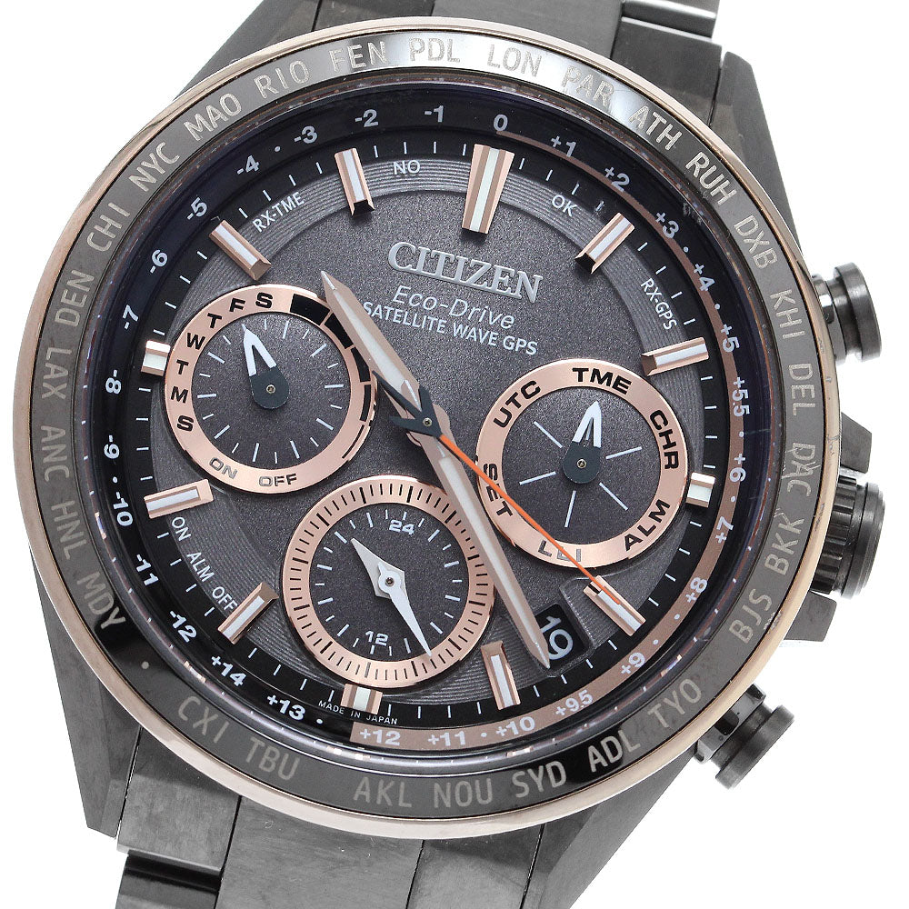 CITIZEN CC4016-67E/F950-T027318 Attesa ACT Line Eco-Drive Solar Radio-Controlled Men's Watch Excellent Condition with Box