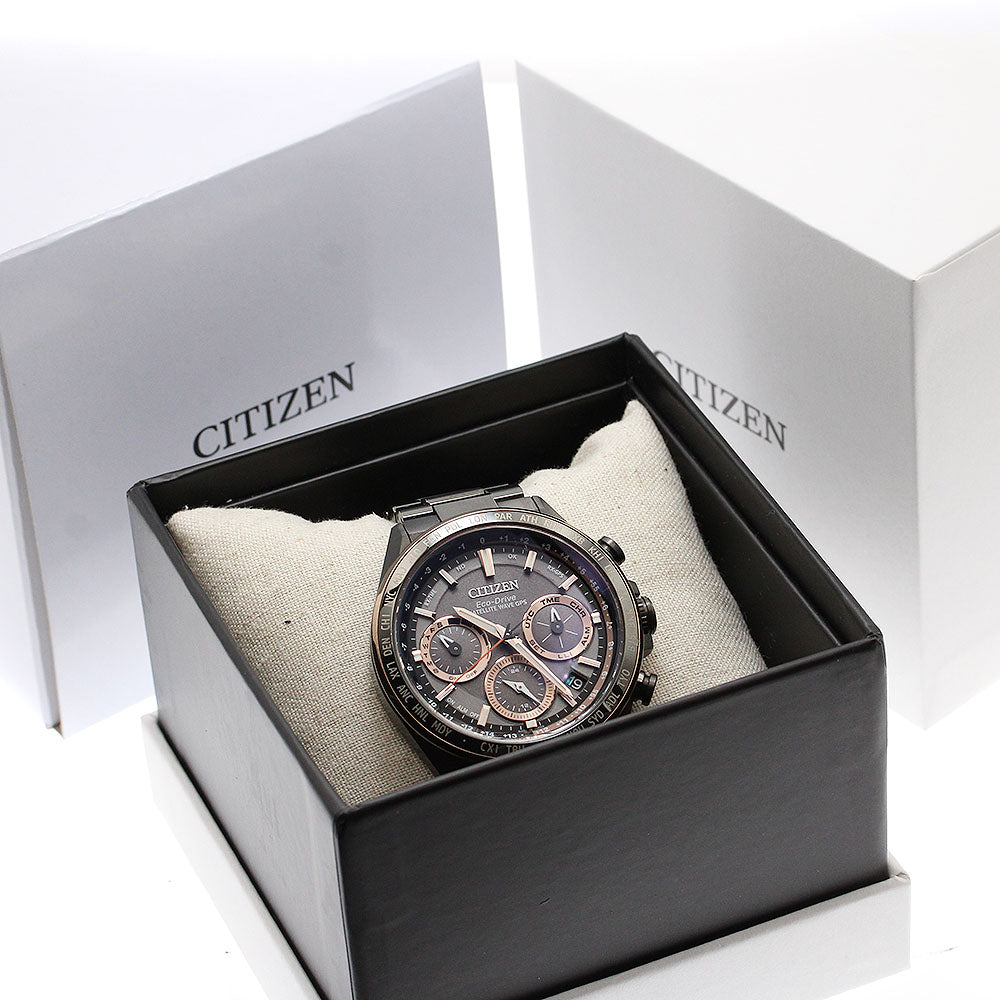 CITIZEN CC4016-67E/F950-T027318 Attesa ACT Line Eco-Drive Solar Radio-Controlled Men's Watch Excellent Condition with Box