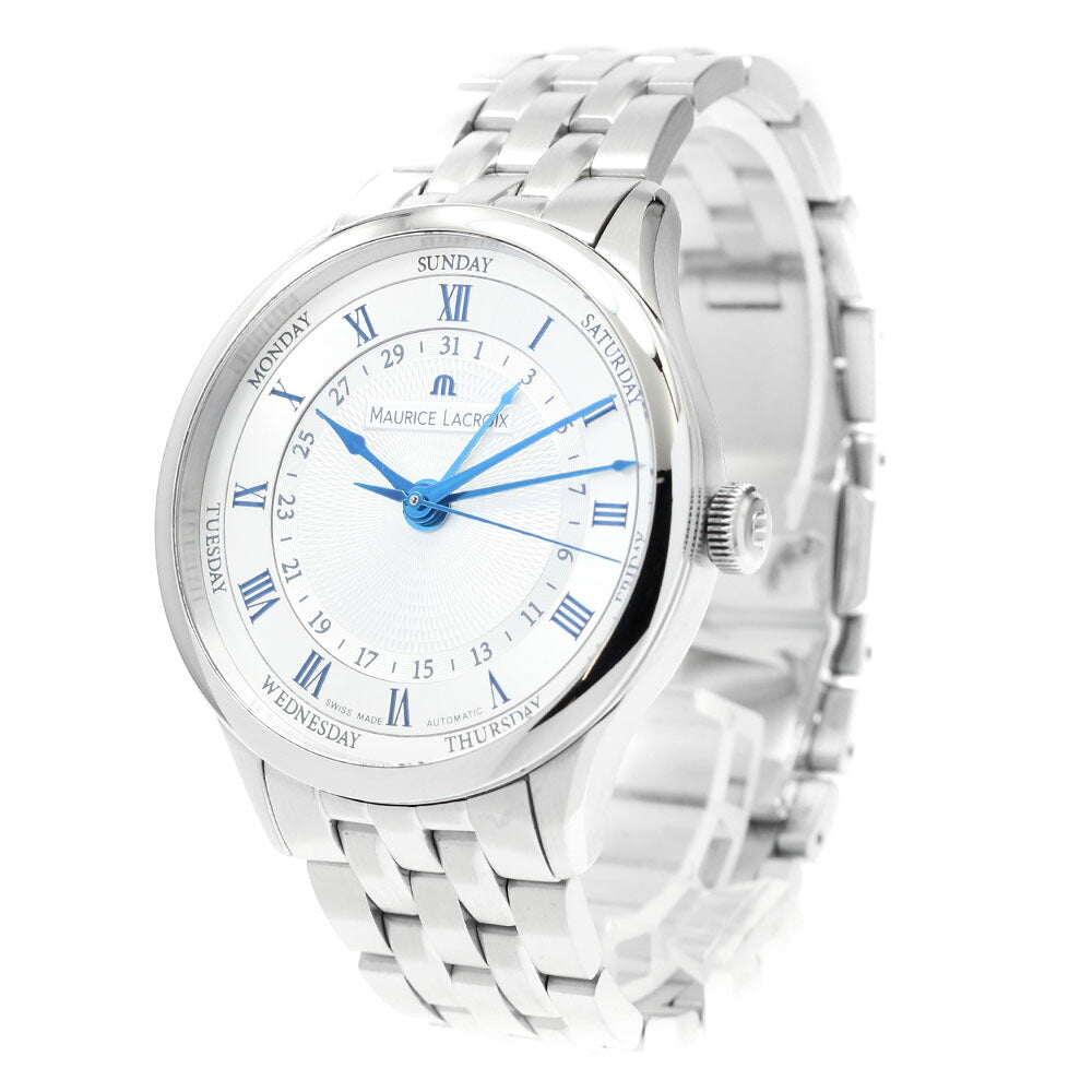 MAURICE LACROIX MP6507-SS002-110 Masterpiece Tradition Day-Date Automatic Men's Watch Excellent Condition