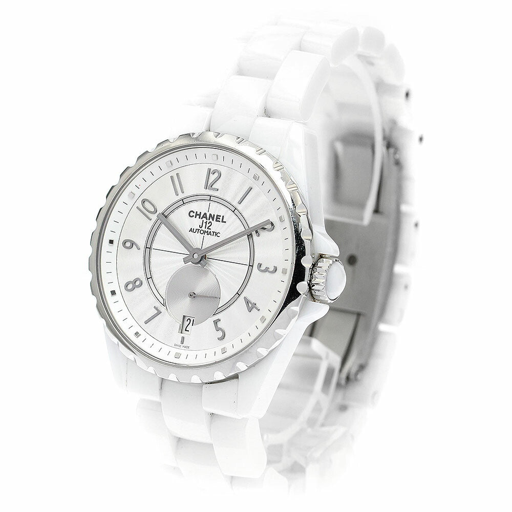 CHANEL H3837 J12 White Ceramic Automatic Watch (Boys' Size)