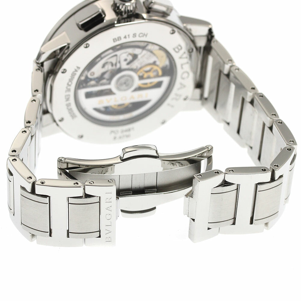 BVLGARI BB41SCH Bulgari Date Chronograph Automatic Men's Watch (Good Condition)