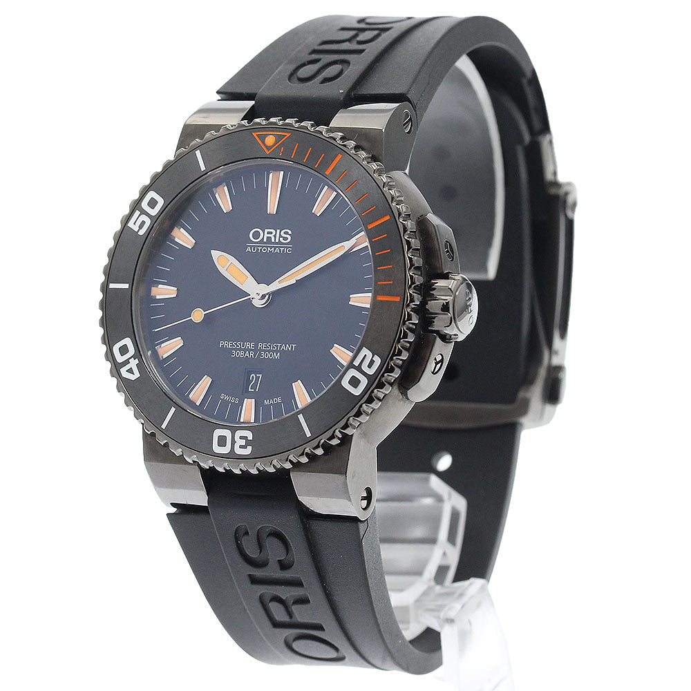 Belt junk ORIS 7653 Aquis Date Automatic Men's Watch with Box and Warranty