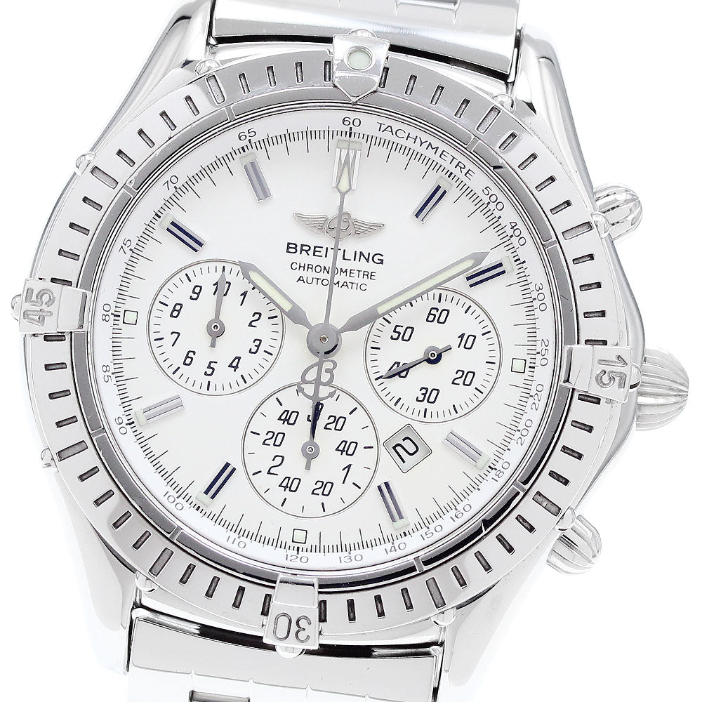 BREITLING A35312 Shadow Flyback Date Chronograph Automatic Men's Watch (Good Condition)