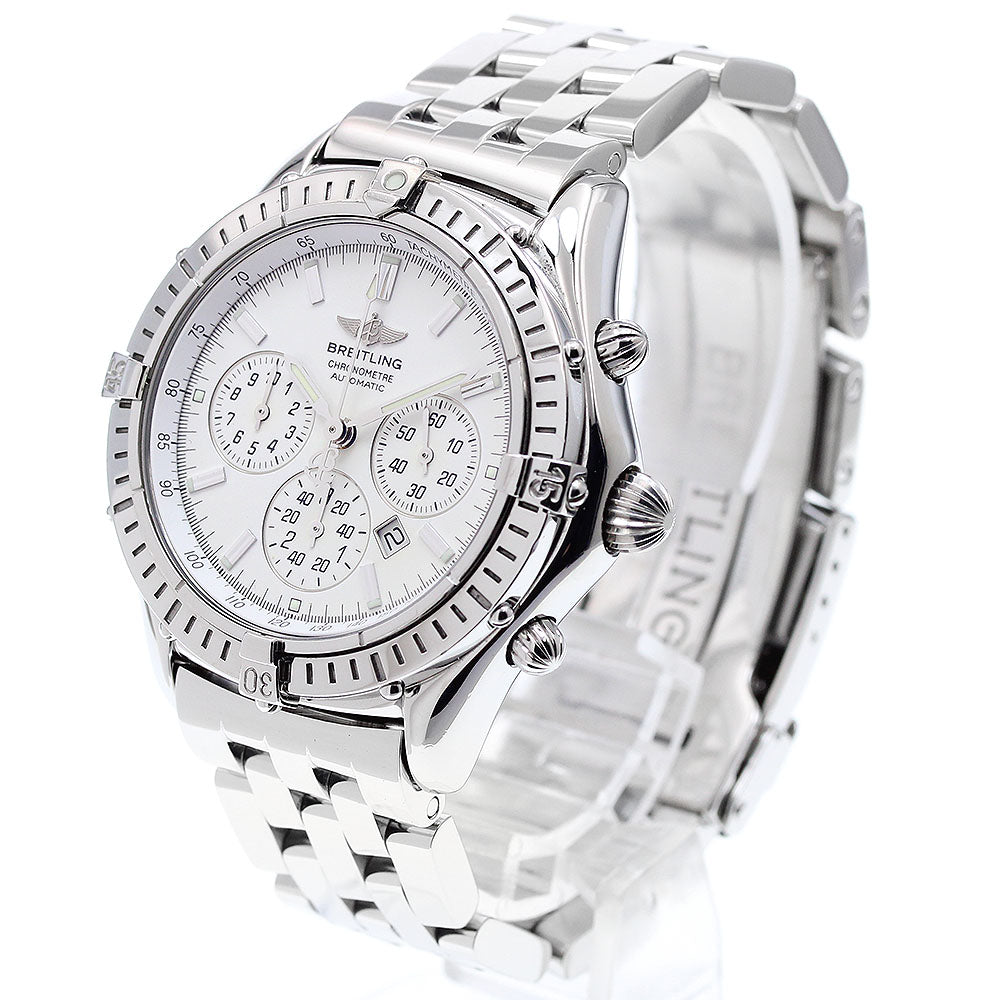 BREITLING A35312 Shadow Flyback Date Chronograph Automatic Men's Watch (Good Condition)