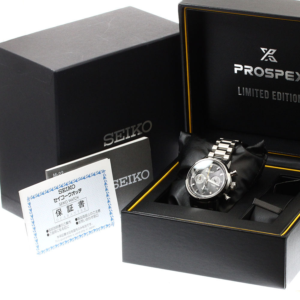 SEIKO SBEC015/8R46-00C0 Prospex Speedtimer World Athletics Championships Oregon Limited Edition Automatic Men's Watch Excellent Condition with Box and Warranty Card