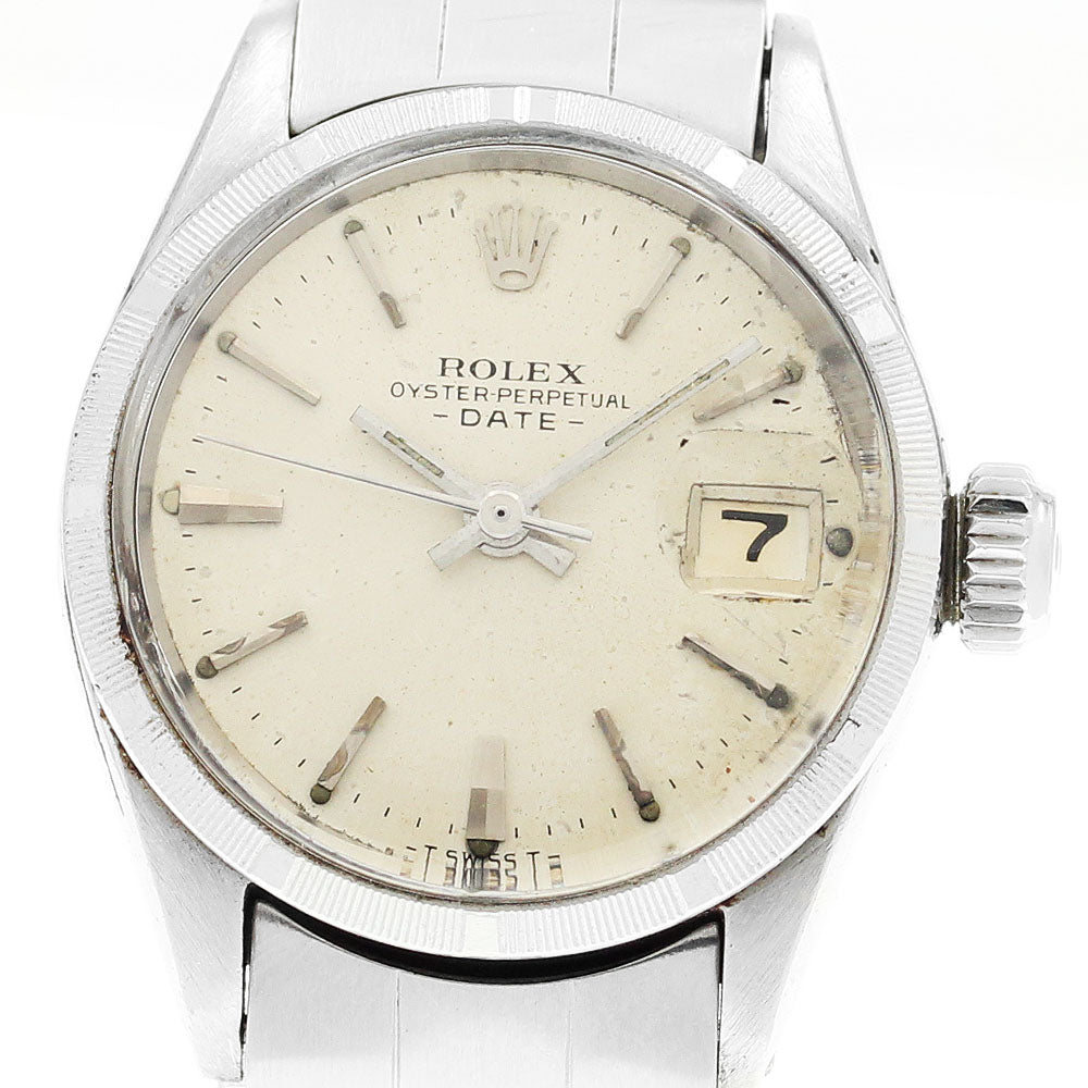 ROLEX 6519 Oyster Perpetual Date cal.1161 Automatic Ladies' Watch with Warranty Card