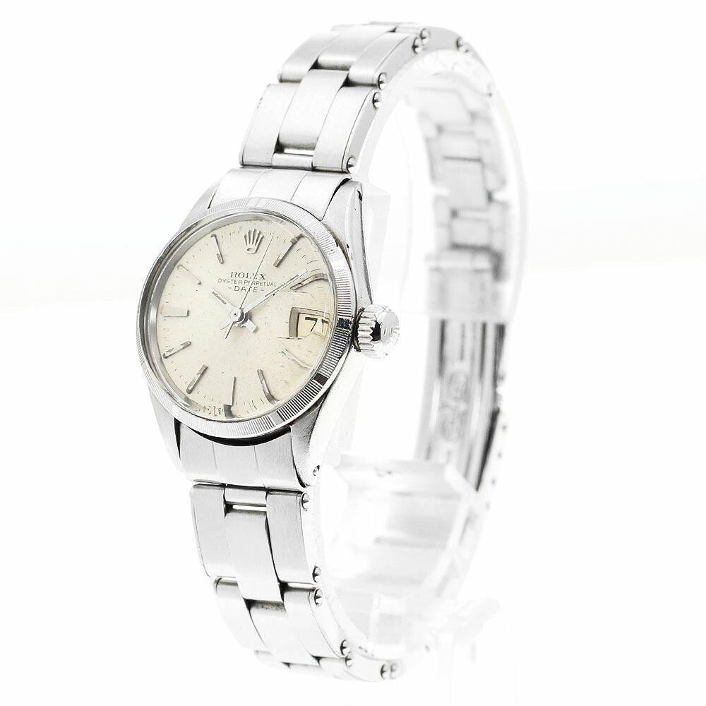 ROLEX 6519 Oyster Perpetual Date cal.1161 Automatic Ladies' Watch with Warranty Card