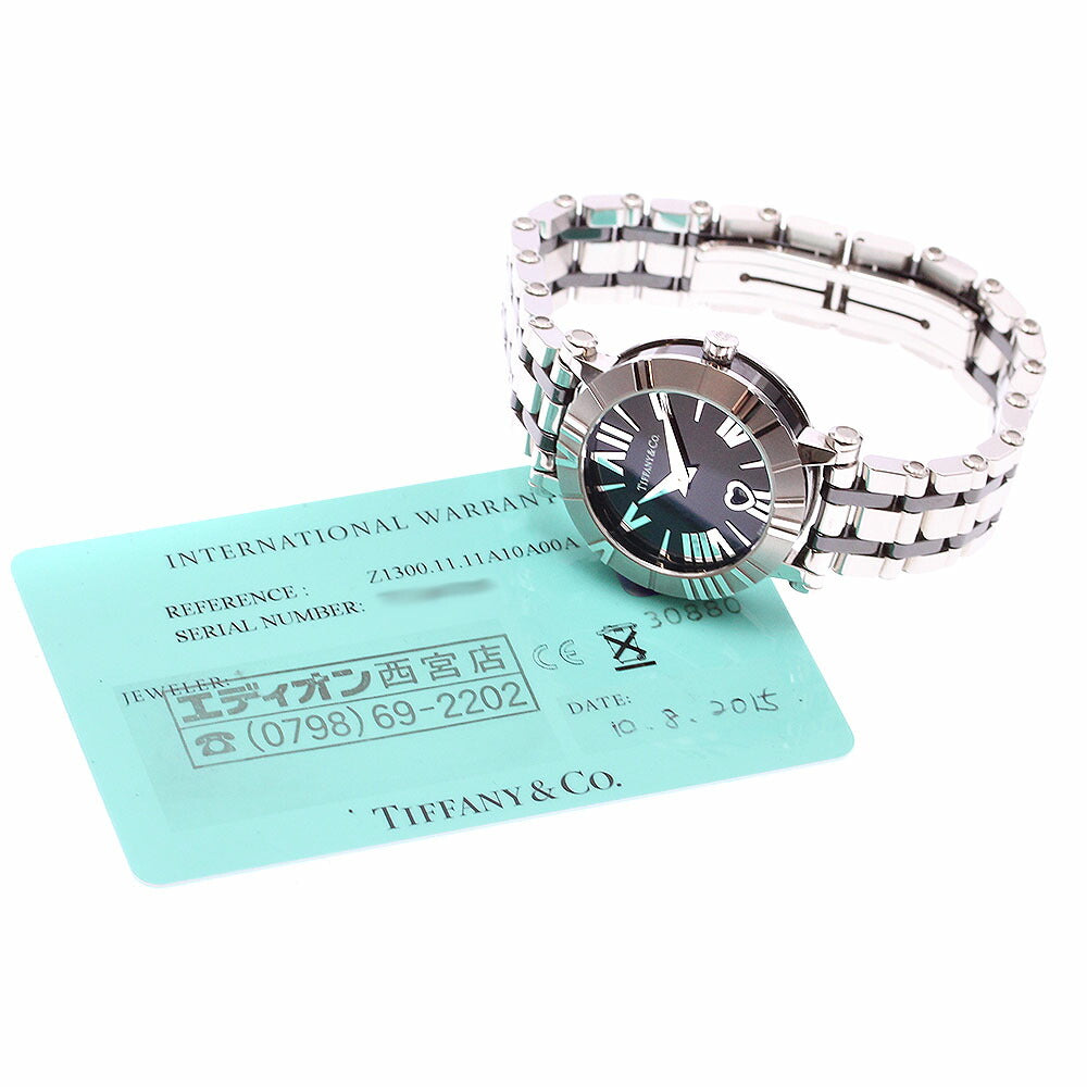 TIFFANY&Co. Z1300.11.11A10A00A Atlas Date Quartz Ladies' Watch Excellent Condition with Warranty.