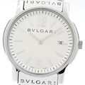 BVLGARI ST35S Solotempo Date Quartz Men's Watch Excellent Condition with Box and Warranty Card