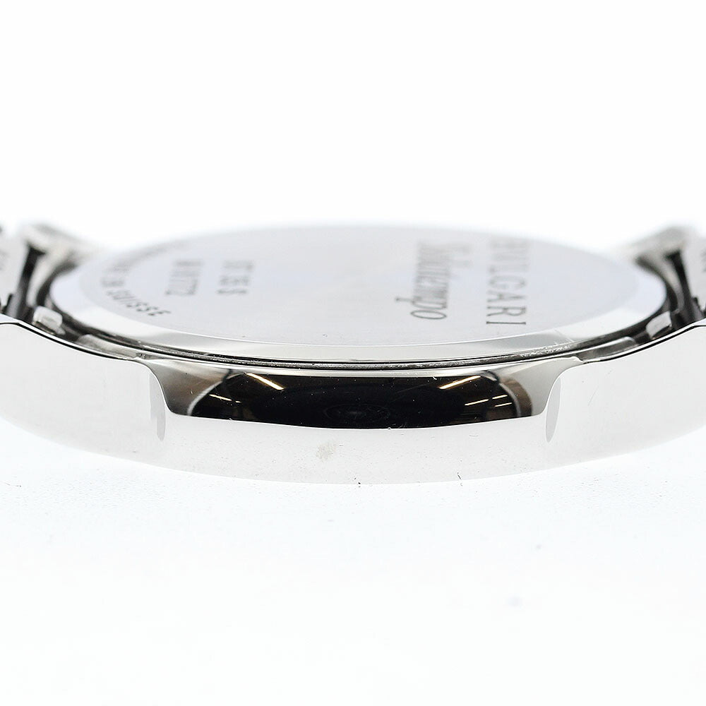 BVLGARI ST35S Solotempo Date Quartz Men's Watch Excellent Condition with Box and Warranty Card