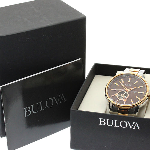 BULOVA 98A140 Classic Automatic Men's Watch with Box and Warranty Card
