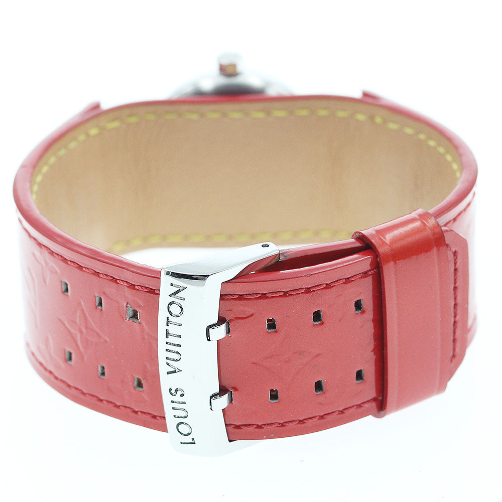 LOUIS VUITTON Q1211 Tambour Date Quartz Ladies Watch (Good Condition)
