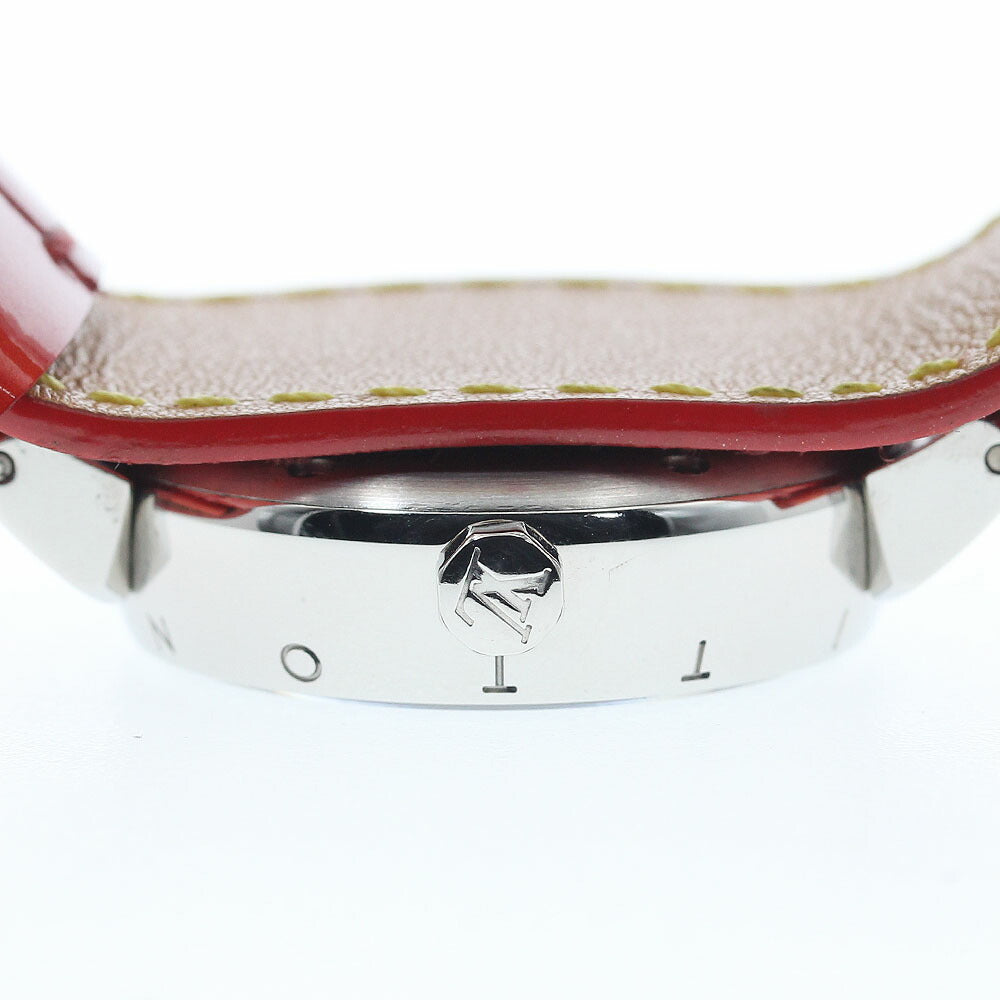 LOUIS VUITTON Q1211 Tambour Date Quartz Ladies Watch (Good Condition)