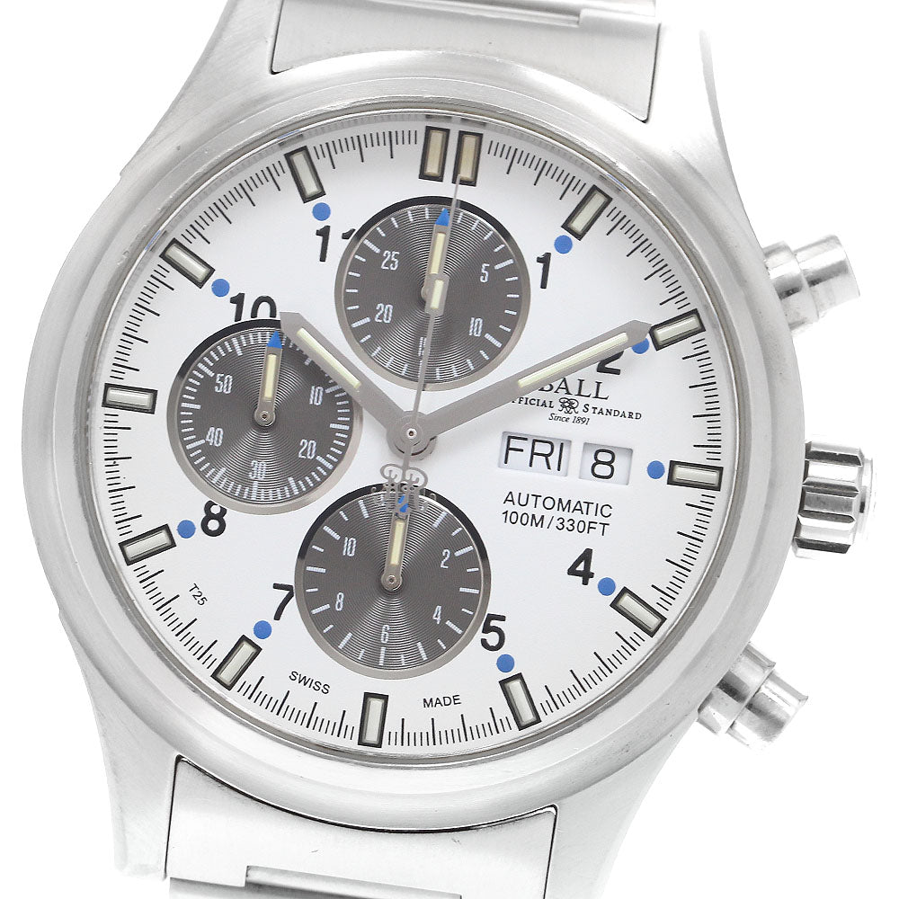 BALLWATCH CM1090C-SJ-WH1BE Stokeman Ionosphere Chronograph Day-Date Automatic Men's Watch with Warranty