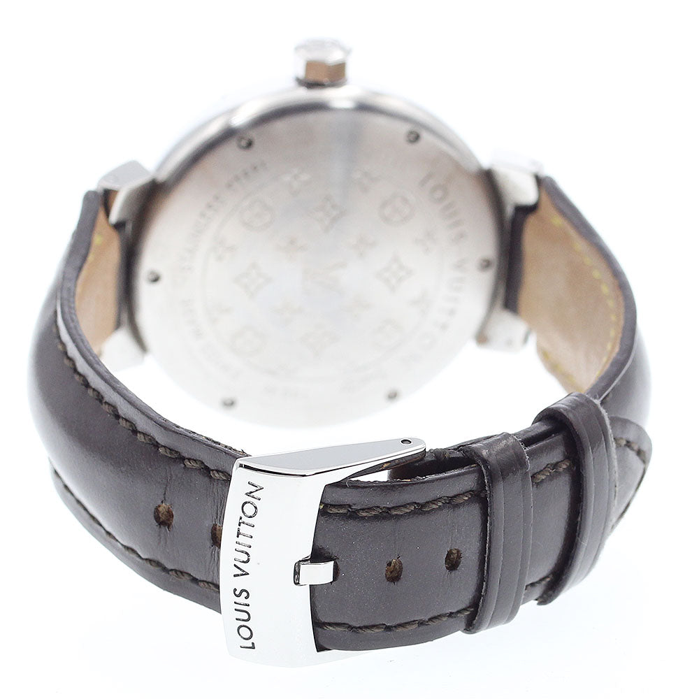 LOUIS VUITTON Q1111 Tambour Date Quartz Men's Watch