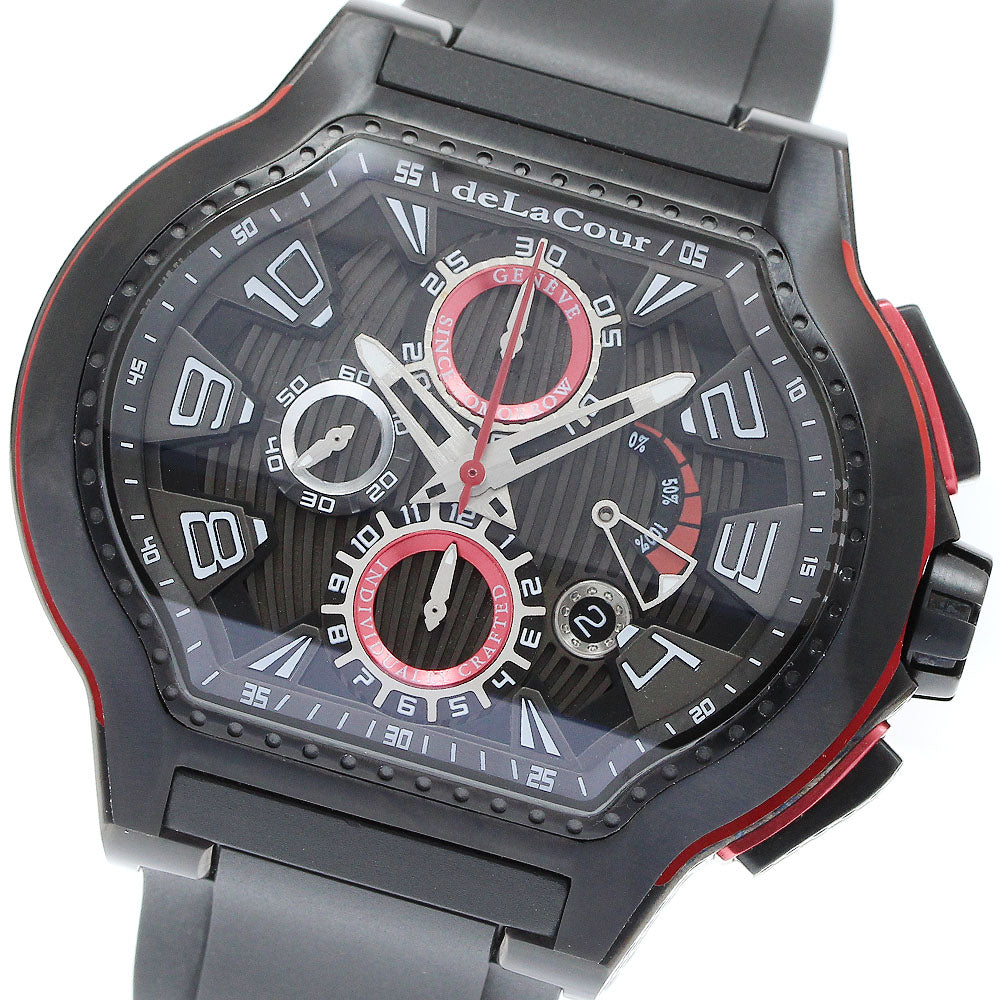 deLaCour WATI0068.1419/76318 City Episode Chronograph Limited Edition of 222 Pieces Worldwide Automatic Winding Men's Watch Excellent Condition