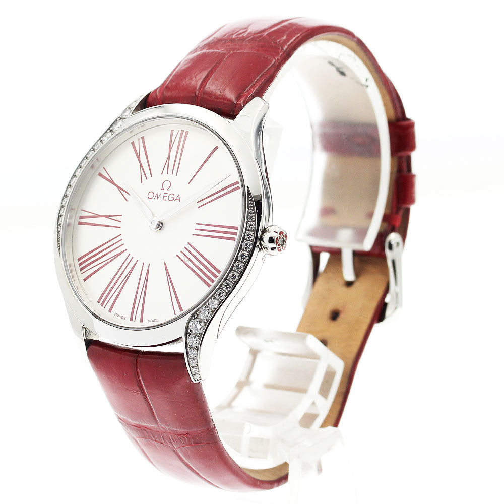OMEGA 428.18.36.60.04.002 De Ville Tresor Diamond Bezel Quartz Boys' Watch