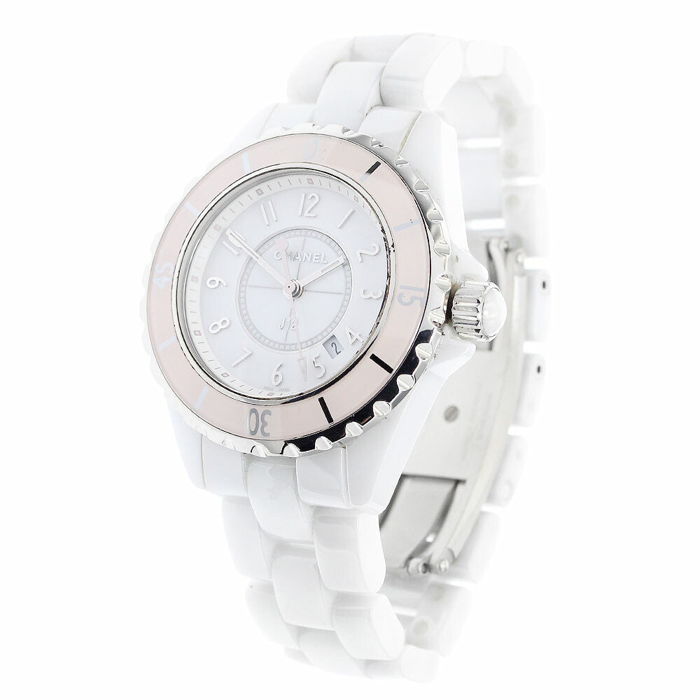 CHANEL H4467 J12 Soft Pink White Ceramic Limited Edition of 1200 Pieces Worldwide Quartz Women's Watch with Warranty Card
