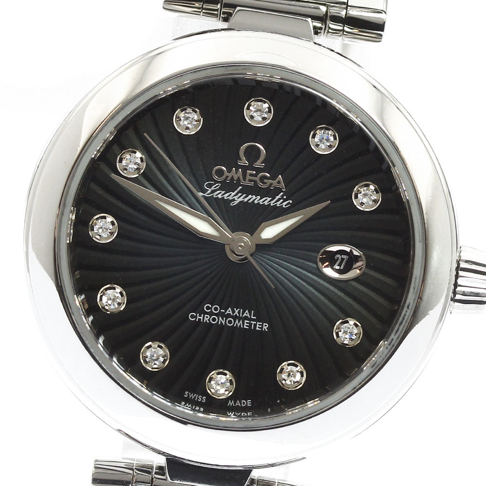 OMEGA 425.30.34.20.51.001 De Ville Ladymatic 11-Diamond Automatic Ladies' Watch (Good Condition)