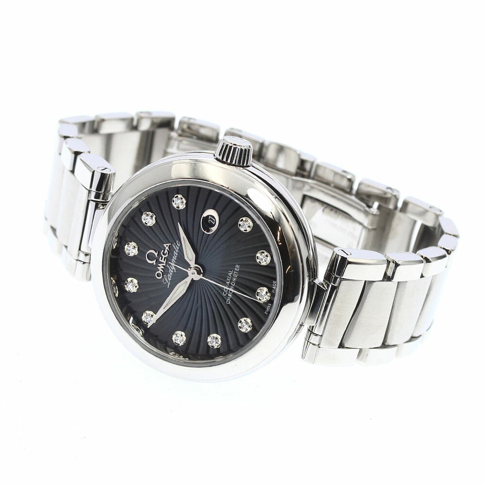 OMEGA 425.30.34.20.51.001 De Ville Ladymatic 11-Diamond Automatic Ladies' Watch (Good Condition)