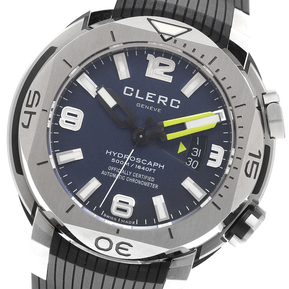 CLERC H1.1 Hydroscuff Date Automatic Men's Watch Excellent Condition
