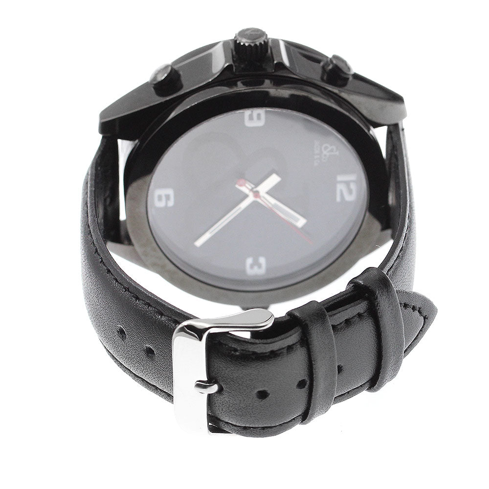 JACOB&CO 6 Time Zone Diamond Bezel Date Quartz Men's Watch