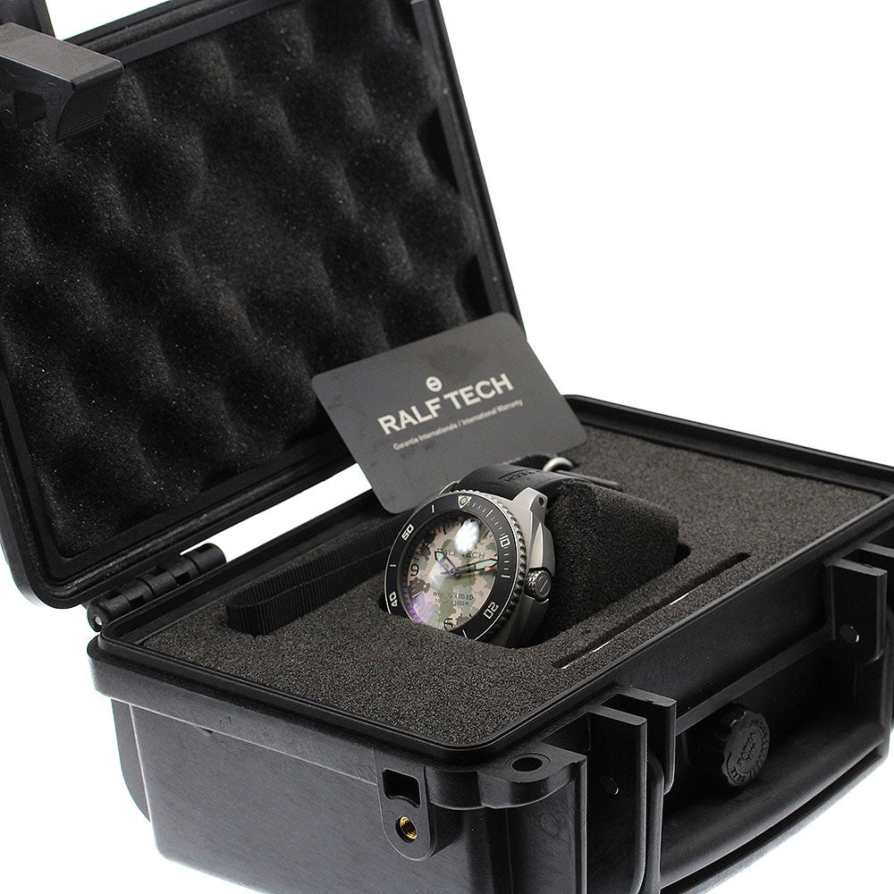 RALF TECH WRX1006 Hybrid O Camo Auto Quartz Men's Watch Excellent Condition with Inner Box and Warranty Card.
