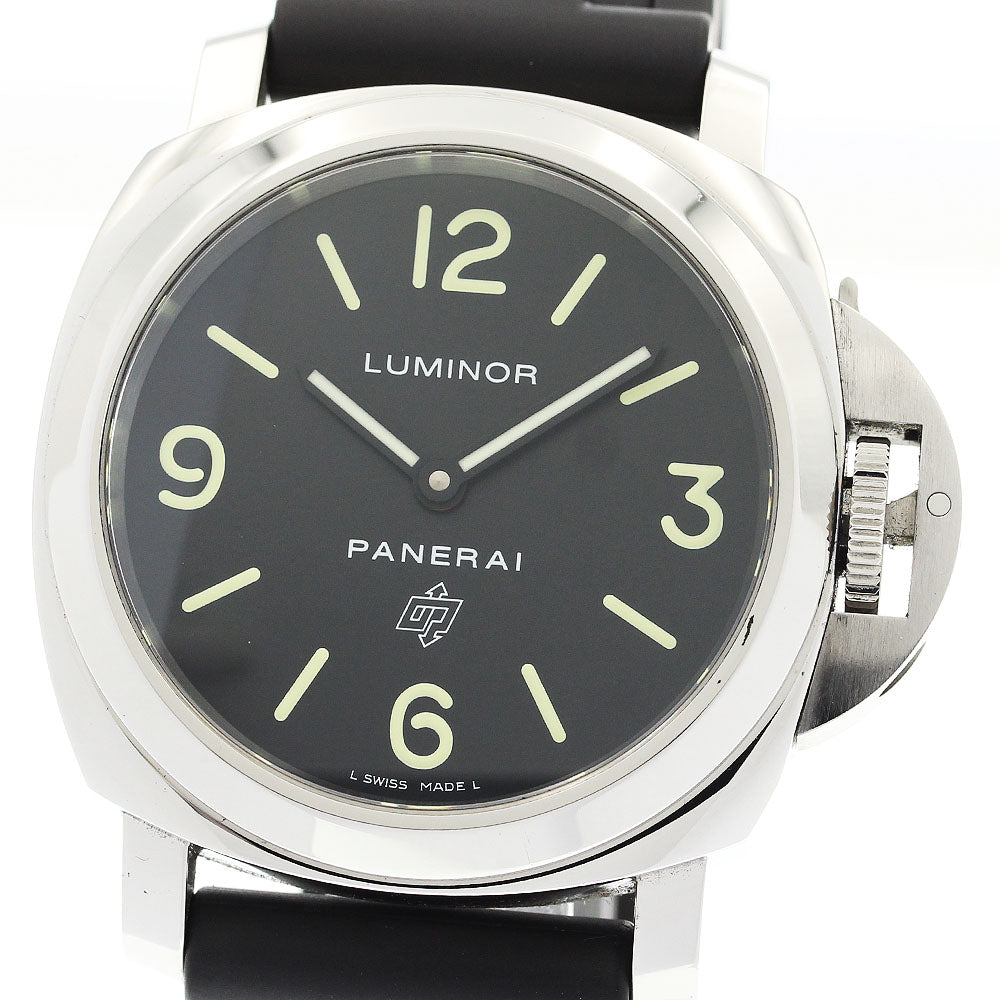 PANERAI PAM01000 Luminor Base Logo Acciaio Manual Winding Men's Watch - Excellent Condition