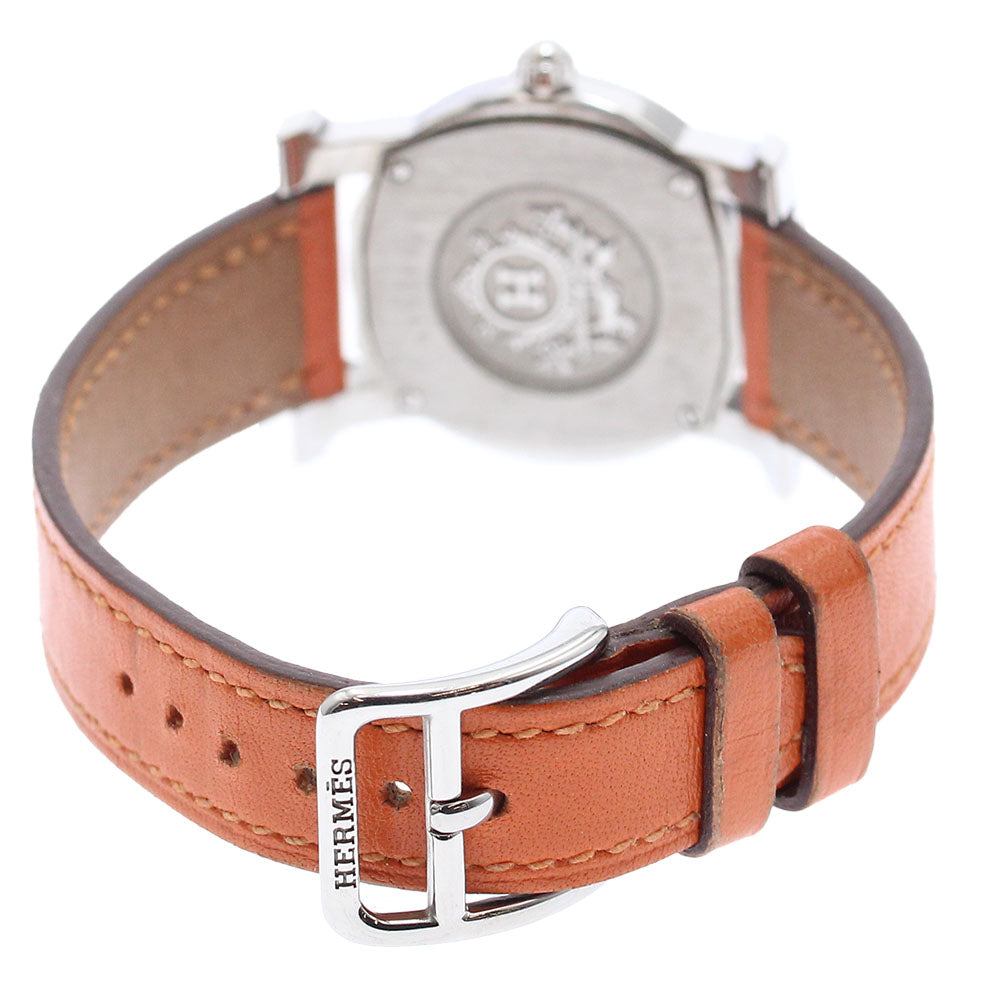 HERMES HR1.210 H-Watch Ronde Quartz Ladies' Watch with Inner Box and Warranty Card