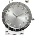 BVLGARI BB33S Bulgari 12-Diamond Quartz Men's Watch Excellent Condition with Box