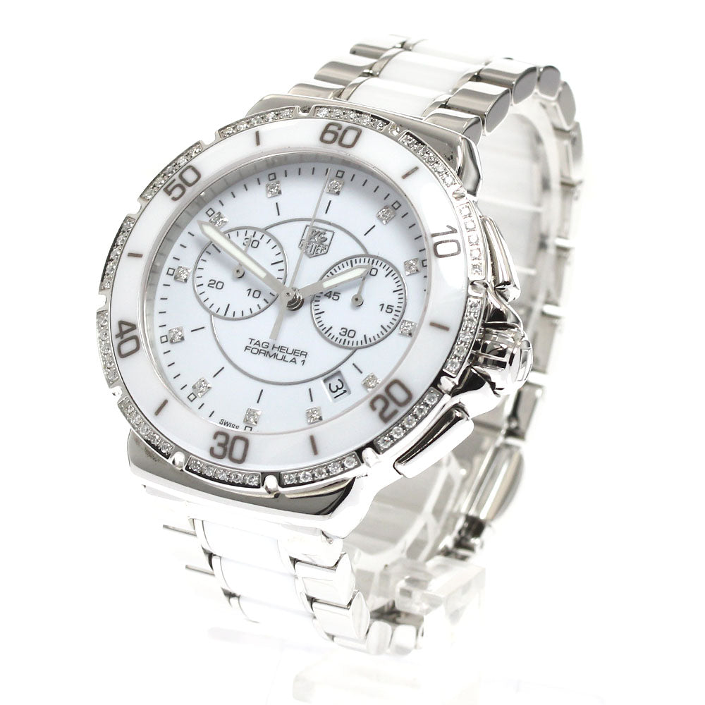 TAG Heuer CAH1213.BA0863 Formula 1 Chronograph Diamond Quartz Men's Watch (Good Condition)
