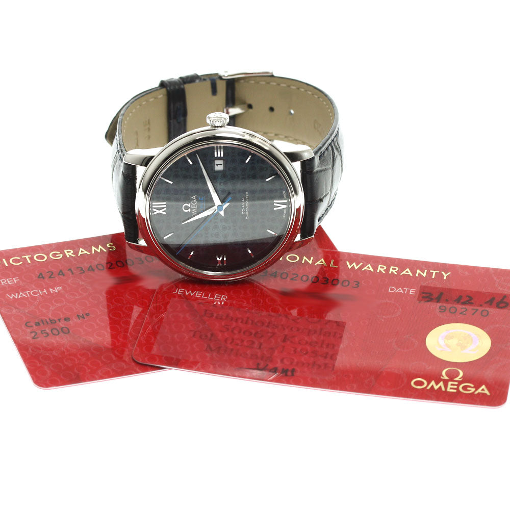 OMEGA 424.13.40.20.03.003 De Ville Prestige Orvis Date Automatic Men's Watch with Warranty