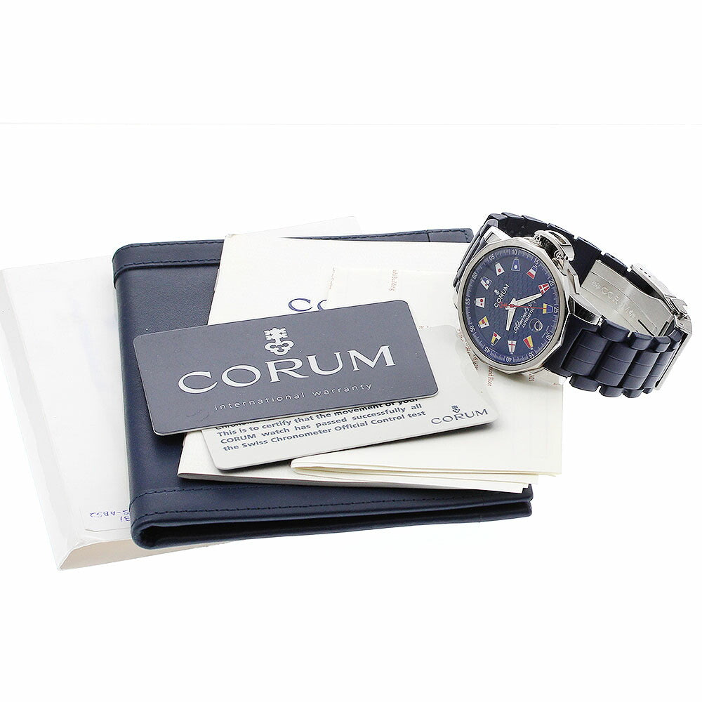 CORUM 082.833.20 Admiral's Cup Trophy 41 Date Automatic Men's Watch Excellent Condition with Warranty.