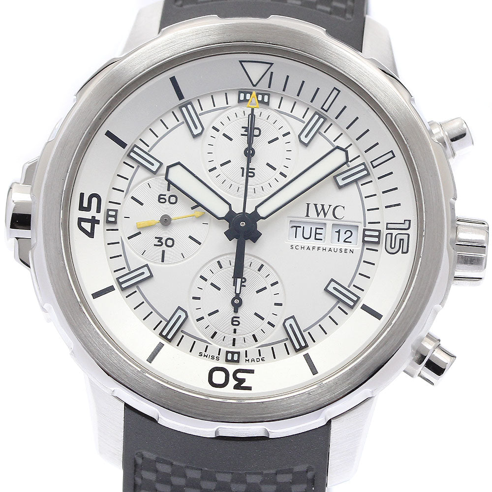 IWC SCHAFFHAUSEN IW376801 Aquatimer Chronograph Day-Date Automatic Men's Watch (Good Condition)