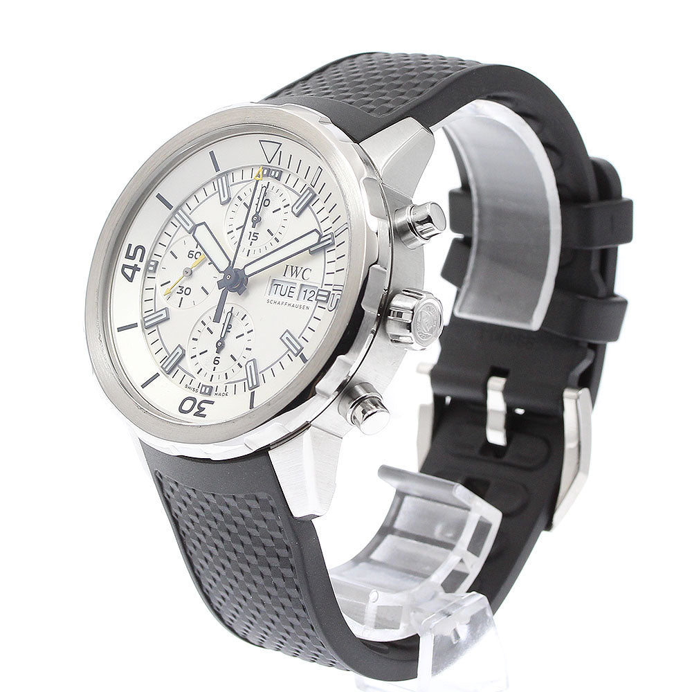 IWC SCHAFFHAUSEN IW376801 Aquatimer Chronograph Day-Date Automatic Men's Watch (Good Condition)
