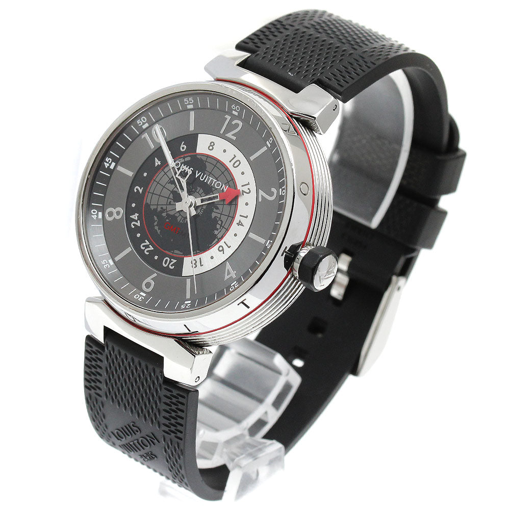 LOUIS VUITTON Q1D30 Tambour Graphite GMT Automatic Men's Watch