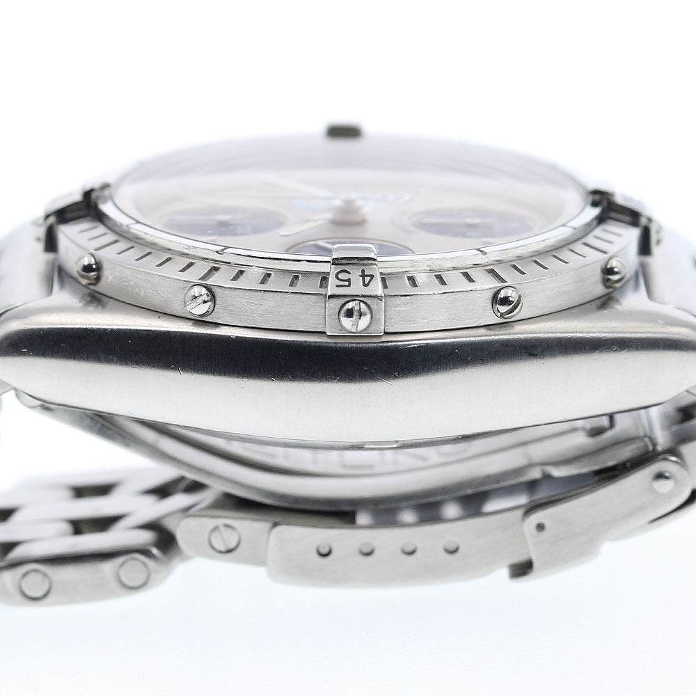 BREITLING A13048 Chronomat Blue Impulse Date Automatic Men's Watch with Warranty